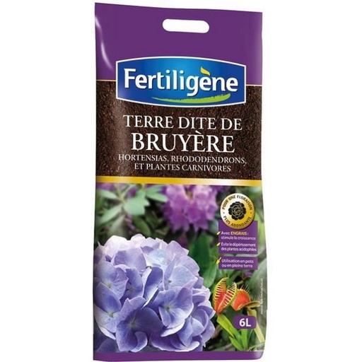 [6190102] FERTILIGENE TERRE DITE DE BRUYERE 6L