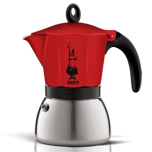 [6470050] CAFETIERE NEW MOKA INDUCTION ROUGE 6T