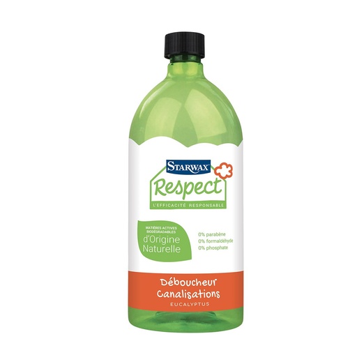 [3200007] STARWAX RESPECT DEBOUCHEUR CANALISATIONS EUCALYPTUS 950ML