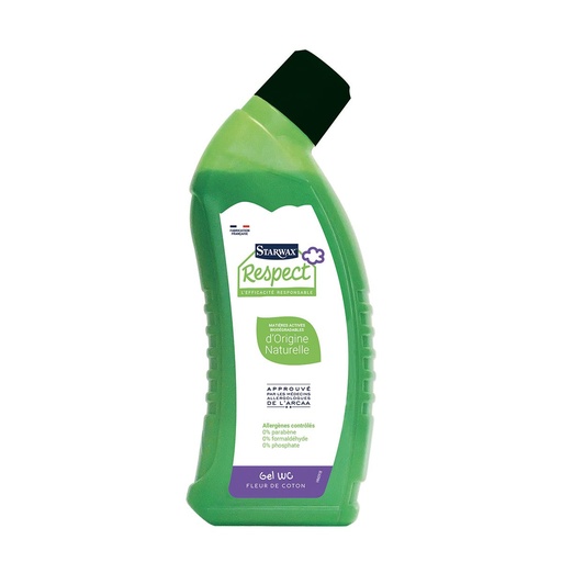 [3200008] STARWAX RESPECT GEL WC FLEUR DE COTON 750ML