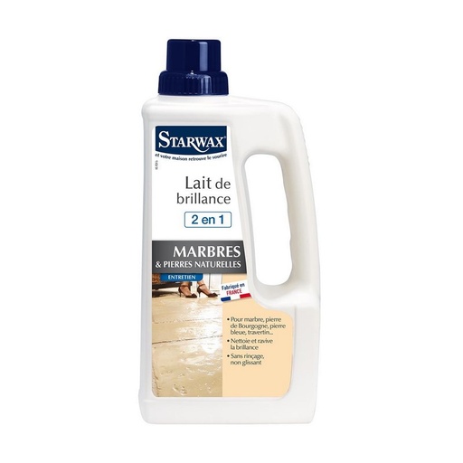 [3200133] STARWAX LAIT DE BRILLANCE POUR PIERRE NATURELLE 1L