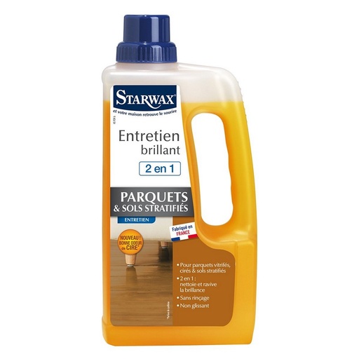 [3200142] STARWAX ENTRETIEN BRILL 2 EN 1 SOL STRATIFIE 1L