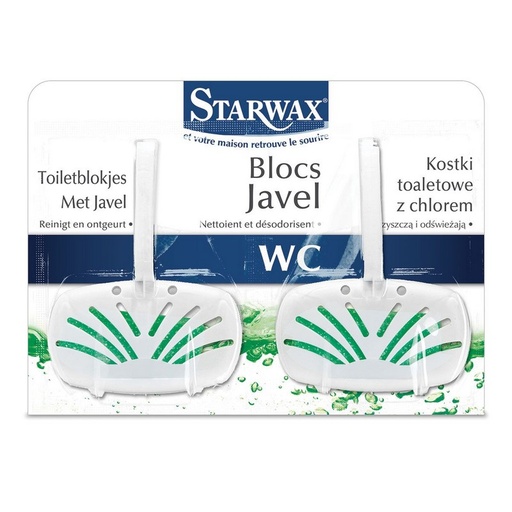 [3200162] STARWAX BLOC JAVEL WC ET FOSSES 2X40G