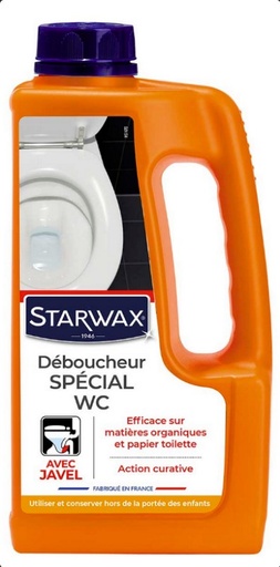 [3200164] STARWAX DEBOUCHEUR SPECIAL WC AVEC JAVEL 1L