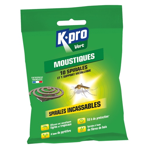 [3060079] K-PRO SPIRALE ANTI MOUSTIQUES *10