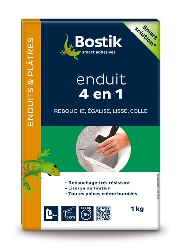 [3032018] BOSTIK ENDUIT POUDRE 4 EN 1 SAC 1KG