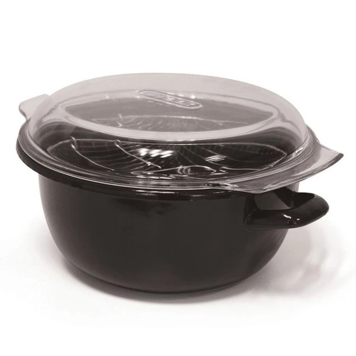 [6500805] FRITEUSE ACIER EMAILLEE NOIRE Ø 18CM