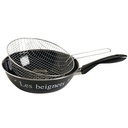 POELE A FRITURE ACIER EMAILLE MES BEIGNETS