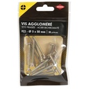 VIS AGGLO POZID TF ACIER BICHRO 5X50MM 20 PCS