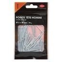 POINTE A TETE HOMME ACIER 2X38MM 90G