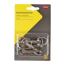 MOUSQUETON METAL  3 PCS