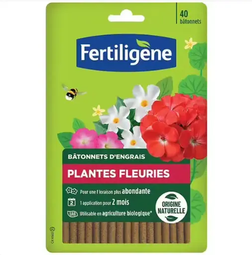 [6190112] FERTILIGENE BATONNET NUTRITIF PLANTE FLEURIE