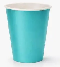 [6109686] GOBELET CARTON TURQUOISE 21CL PAR 12