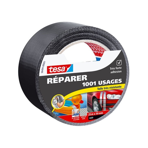 [3146012] TESA REPARER TOILE 1001 USAGES 25X50 NOIR