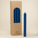 BOUGIE DROITE Ø 22 - 20CM BLEU MARINE 7H BTE 12