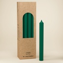 BOUGIE DROITE Ø 22 - 20CM VERT FORET 7H BTE 12