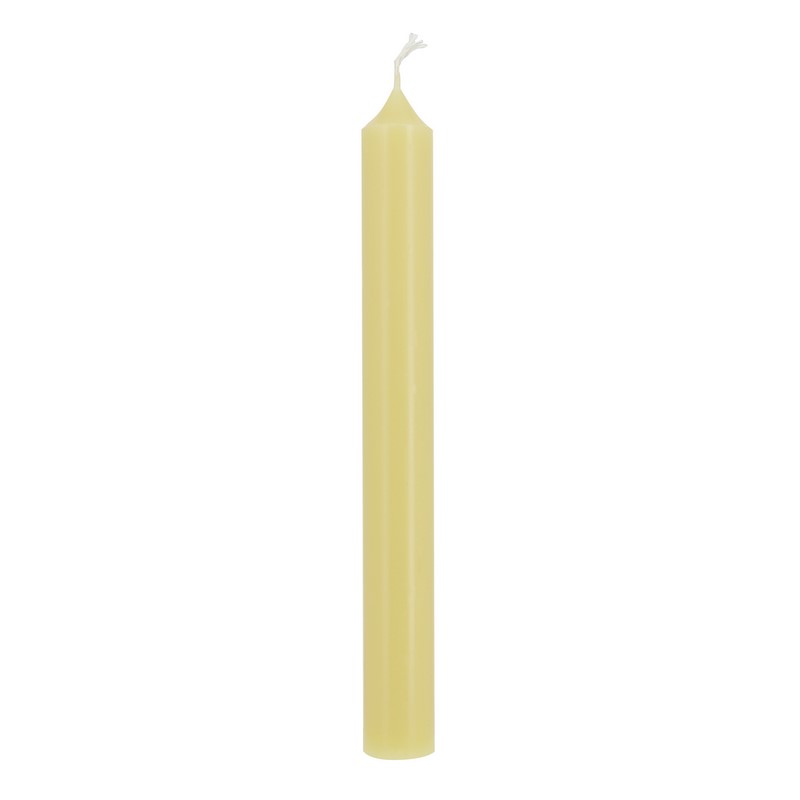 BOUGIE DROITE Ø 22 - 20CM JAUNE POP 7H BTE 12  **