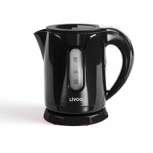 [7000135] MINI BOUILLOIRE ELECTRIQUE NOIR 0,8L 1100W