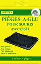 BOITE DE 4 PIÈGES A SOURIS A GLU