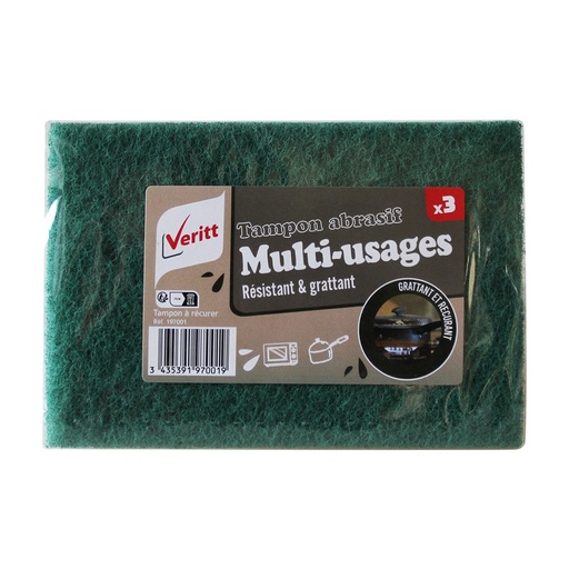 [3130000] TAMPONS VERTS ABRASIFS X3 - VERITT