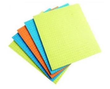 [3130010] EPONGES Carrés Vaisselle 18x20cm Lot de 5 - PAD