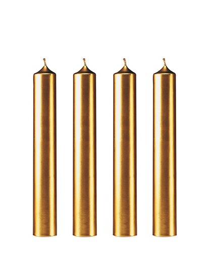 [6110881] BOUGIE DROITE Ø 22 - 20CM OR 7H BTE 12