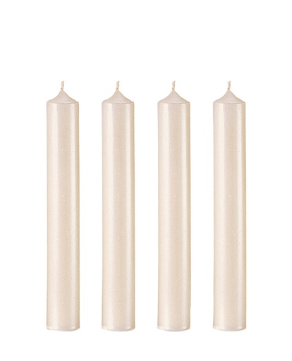 [6110883] BOUGIE DROITE Ø 22 - 20CM NACRE 7H BTE 12