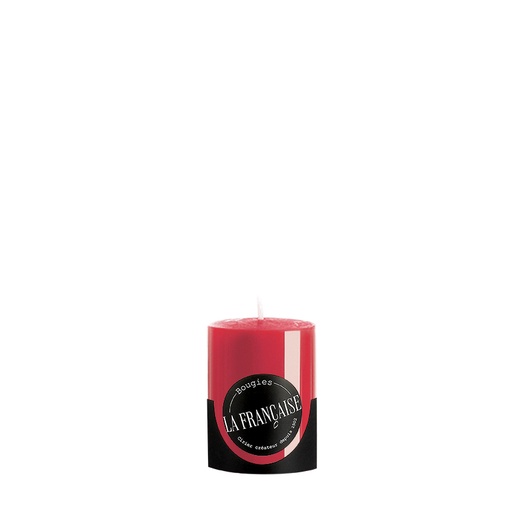 [6110891] BOUGIE VOTIVE TEINTEE MASSE - Ø38mm - 48mm - ROUGE +/- 10 Hrs **