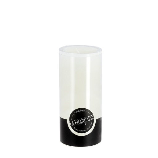 [6110892] BOUGIE CYLINDRIQUE TEINTEE MASSE - Ø60mm - 150mm - BLANC +/- 70 Hrs