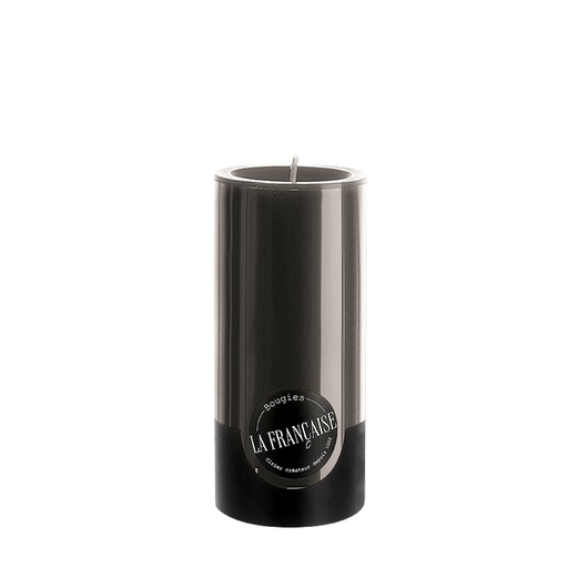 [6110894] BOUGIE CYLINDRIQUE TEINTEE MASSE - Ø70mm - 150mm - NOIR +/- 75 Hrs **