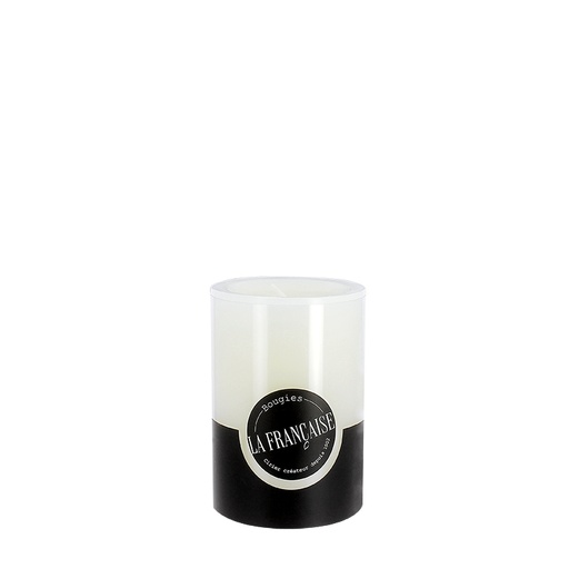 [6110896] BOUGIE CYLINDRIQUE TEINTEE MASSE - Ø60mm - 100mm - BLANC  **