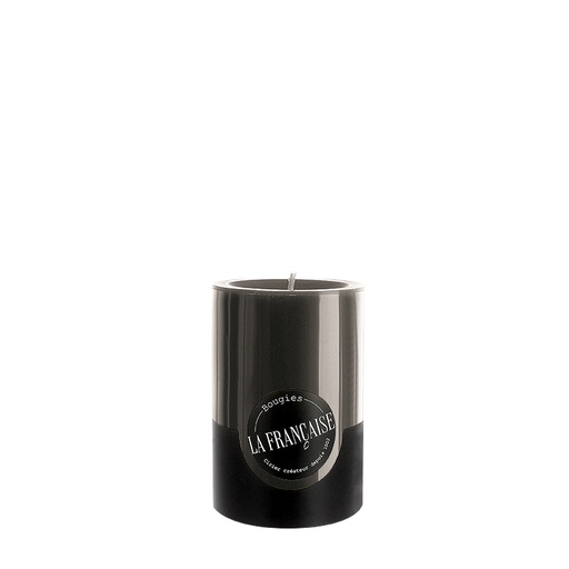 [6110898] BOUGIE CYLINDRIQUE TEINTEE MASSE - Ø70mm - 100mm - NOIR +/- 50 Hrs **