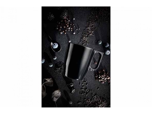 [6022706] MUG FLASHY BLACK T 25 CL Ø 7 - H 9 CM