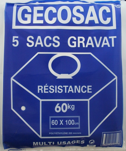 [3123118] POCHETTE DE 5 SACS A GRAVATS 60 KG