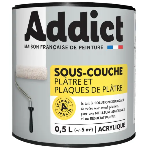 [3021025] ADDICT SOUS-COUCHE ACRYLIQUE BLANC - 0.5L
