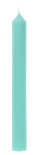 [6110904] BOUGIE DROITE Ø 22 - 20CM VERT MENTHE 7H BTE 12