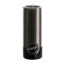 BOUGIE CYLINDRIQUE TEINTEE MASSE Ø80mm 200mm NOIR 125 Hrs