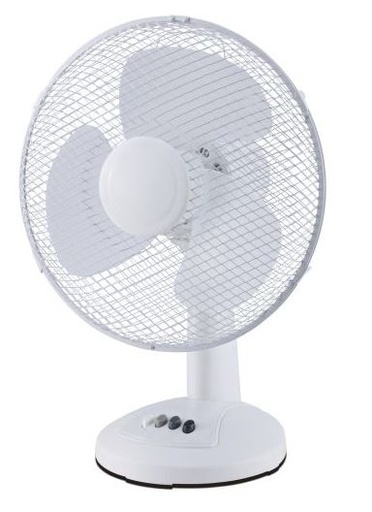[7000097] VENTILATEUR TABLE - 30CM - 3 VITESSES - BLANC - 220/240 V - 45 W