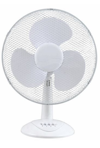 [7000098] VENTILATEUR TABLE - 40CM - 3 VITESSES - BLANC - 220/240 V - 55 W