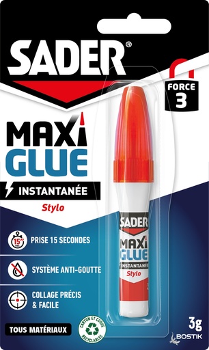 [3166389] SADER MAXI GLUE INSTANTANEE STYLO 1X3 gr