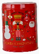 BOITE RONDE NOËL 0.8L ROUGE