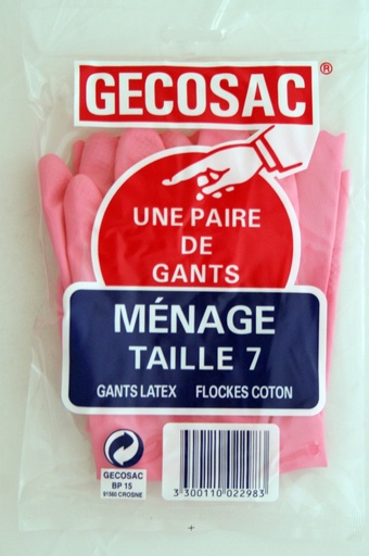 [3123150] GANT LATEX DE MENAGE TAILLE 7