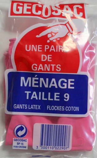 [3123152] GANT LATEX DE MENAGE TAILLE 9