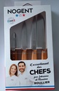 COFFRET CUISINE Cerisier des bois (Eplucheur; Office 9 et 11 cm.; Santoku 11cm)