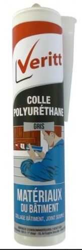[3005840] MASTIC COLLE PU BLANC + GANTS GRIS - 310 ML - VERITT