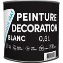 TDP PEINTURE ACRYLIQUE MAT BLANC- 0.5L