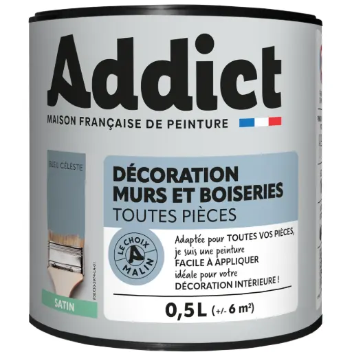 [3020240] ADDICT M&BOIS SATIN 0L5 BLEU CELESTE