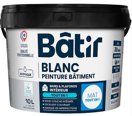 [3020243] BAT. M&P TOUT EN 1 SATIN 10L BLANC