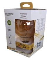 [2010082] AMP LED GLOBE G95 E27 4W 320 LM FILAMENT VINTAGE 820