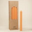 BOUGIE DROITE Ø 22 - 20CM ORANGE 7H BTE 12